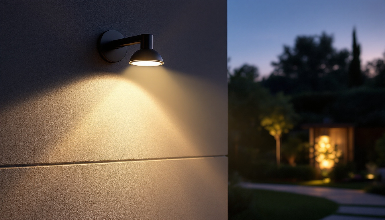 A photograph of a beautifully illuminated outdoor scene at dusk
