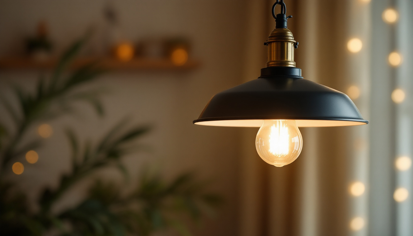 A photograph of a beautifully arranged pendant light showcasing its various parts