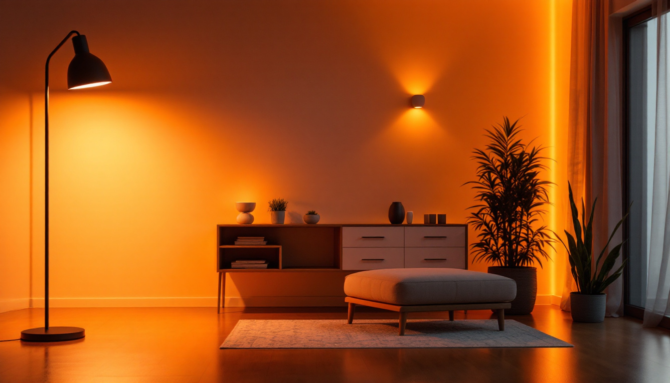 A photograph of a beautifully lit room showcasing various types of led can lights in action