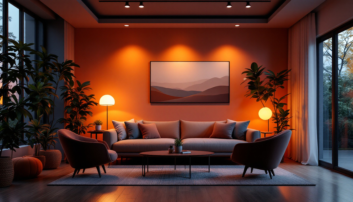 A photograph of a beautifully lit interior space showcasing enerlites lighting products in use