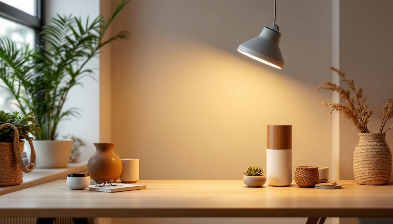 A photograph of a stylishly arranged canister light fixture in a modern interior setting