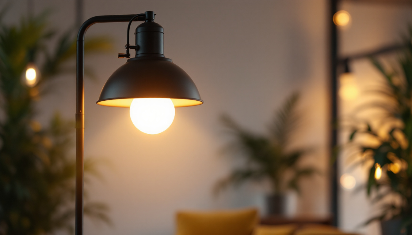 A photograph of a modern ballast light fixture in an aesthetically pleasing setting
