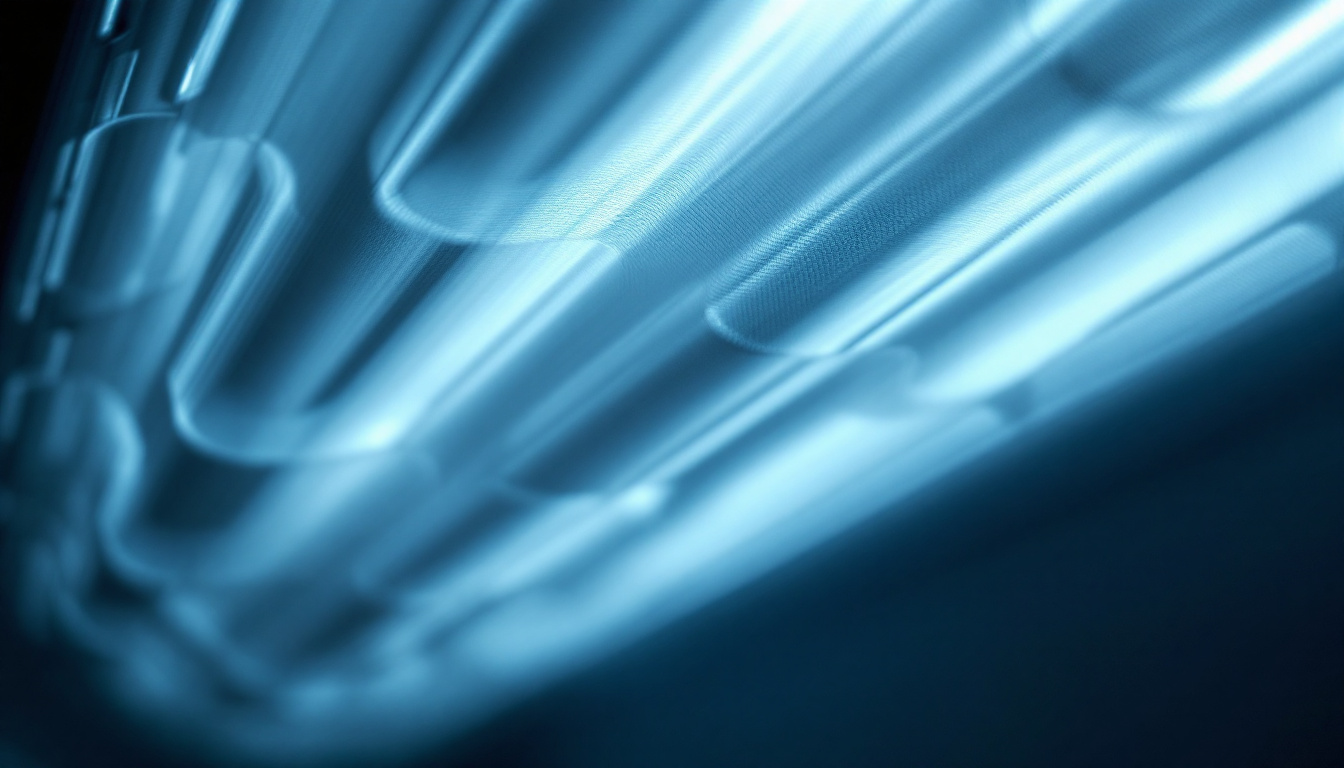 A photograph of a close-up view of a fluorescent light grate louver