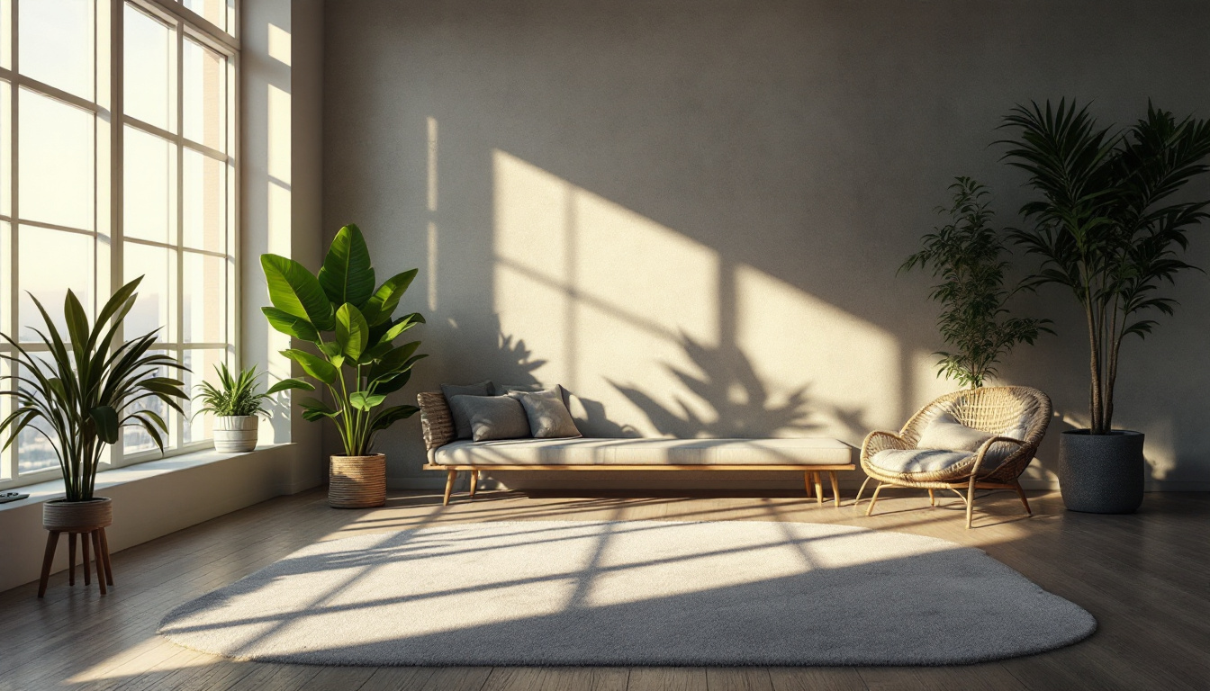 A photograph of a scene with dynamic lighting