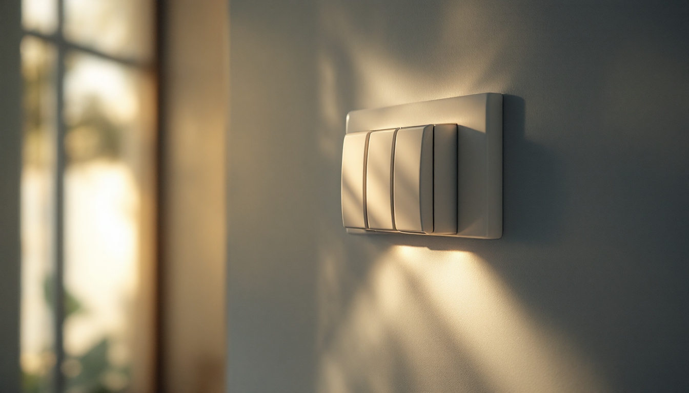 A photograph of a well-lit room showcasing a three-way switch setup