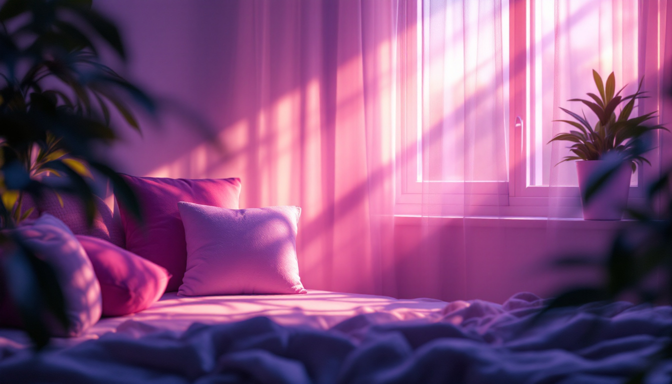 A photograph of a beautifully lit scene showcasing various lighting techniques