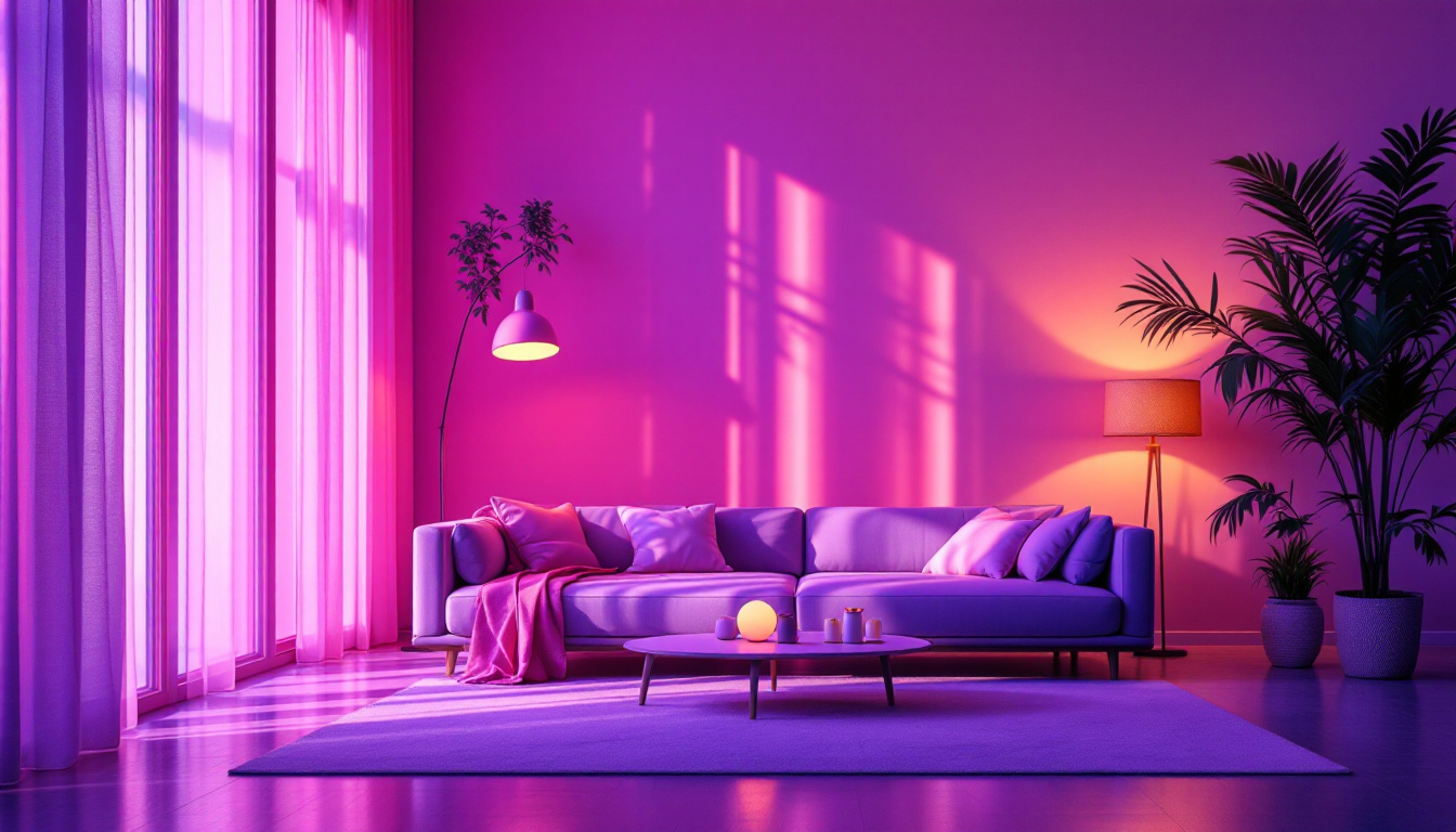 A photograph of a beautifully lit scene that showcases the interplay of natural and artificial lighting