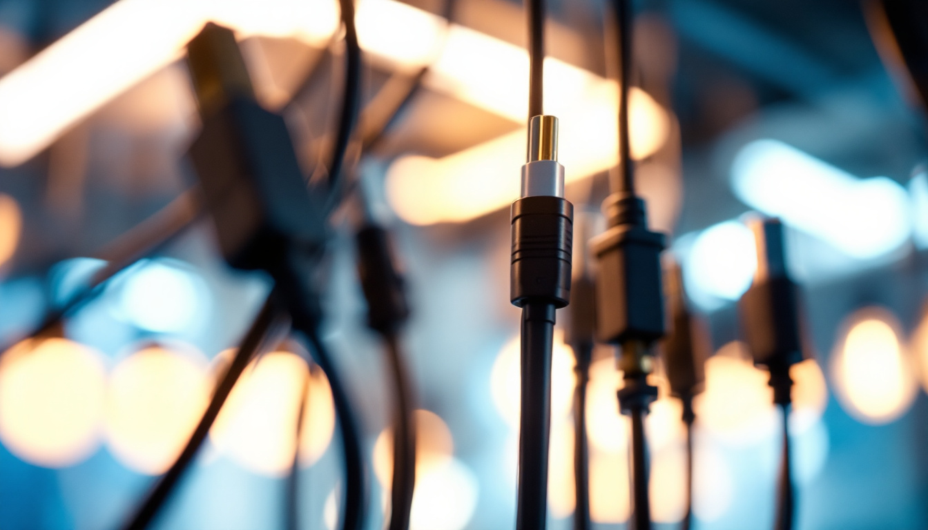 A photograph of a close-up shot of various electric wire connectors in use within a modern lighting installation