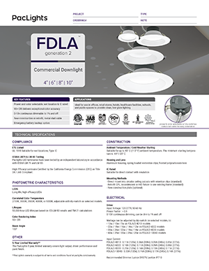 spec sheet