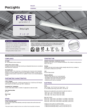 spec sheet