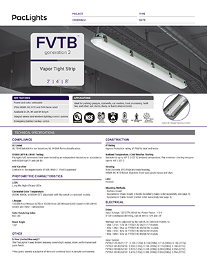 spec sheet